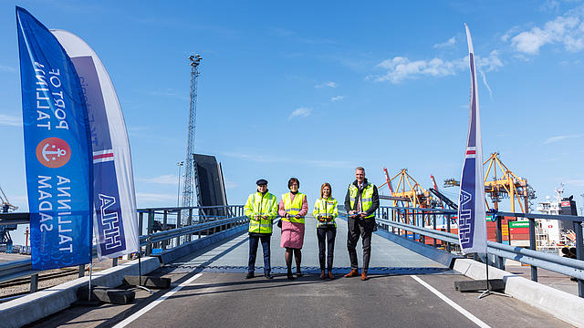 A double ramp for ro-ro vessels was put into operation in the port of Muuga