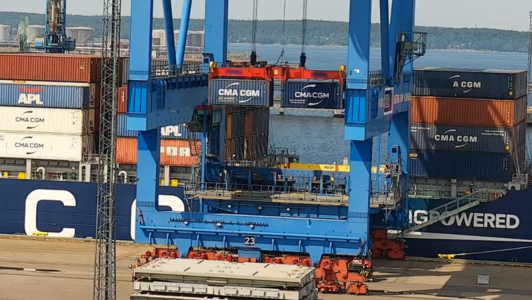 Увеличена производительность STS кранов HHLA TK Estonia по обработке контейнеров