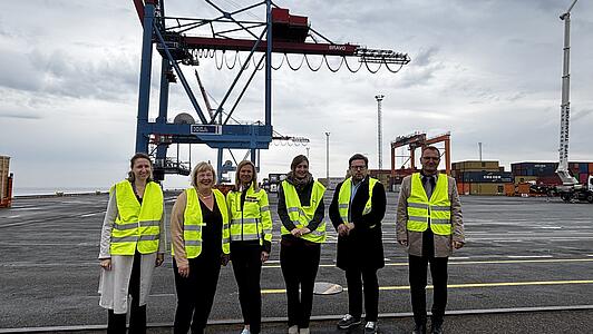 German Parliament's German-Baltic Friendship Group visits Estonia and tours Muuga terminal